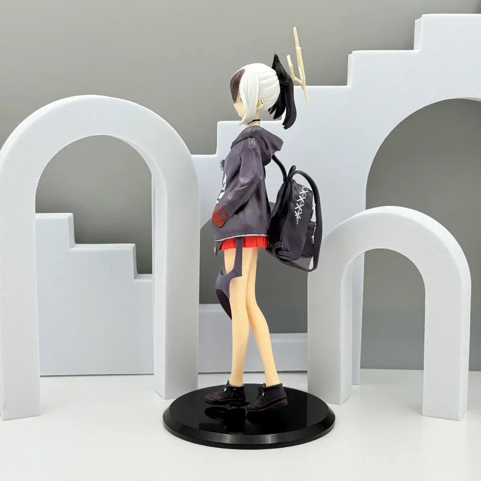 Anime Blue Archive Kayoko Figure Hooded Sweatshirt Kayoko Onikata Figure Beautiful Girl Standing Posture Figurine PVC Toys Gifts