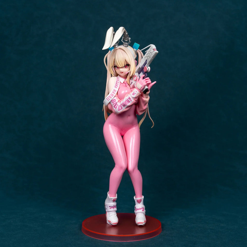 Superbunny Premium Edition Pink Anime Girl Figurine Adorable Collectible Model Gift from China Blue Horizon Series PVC Static
