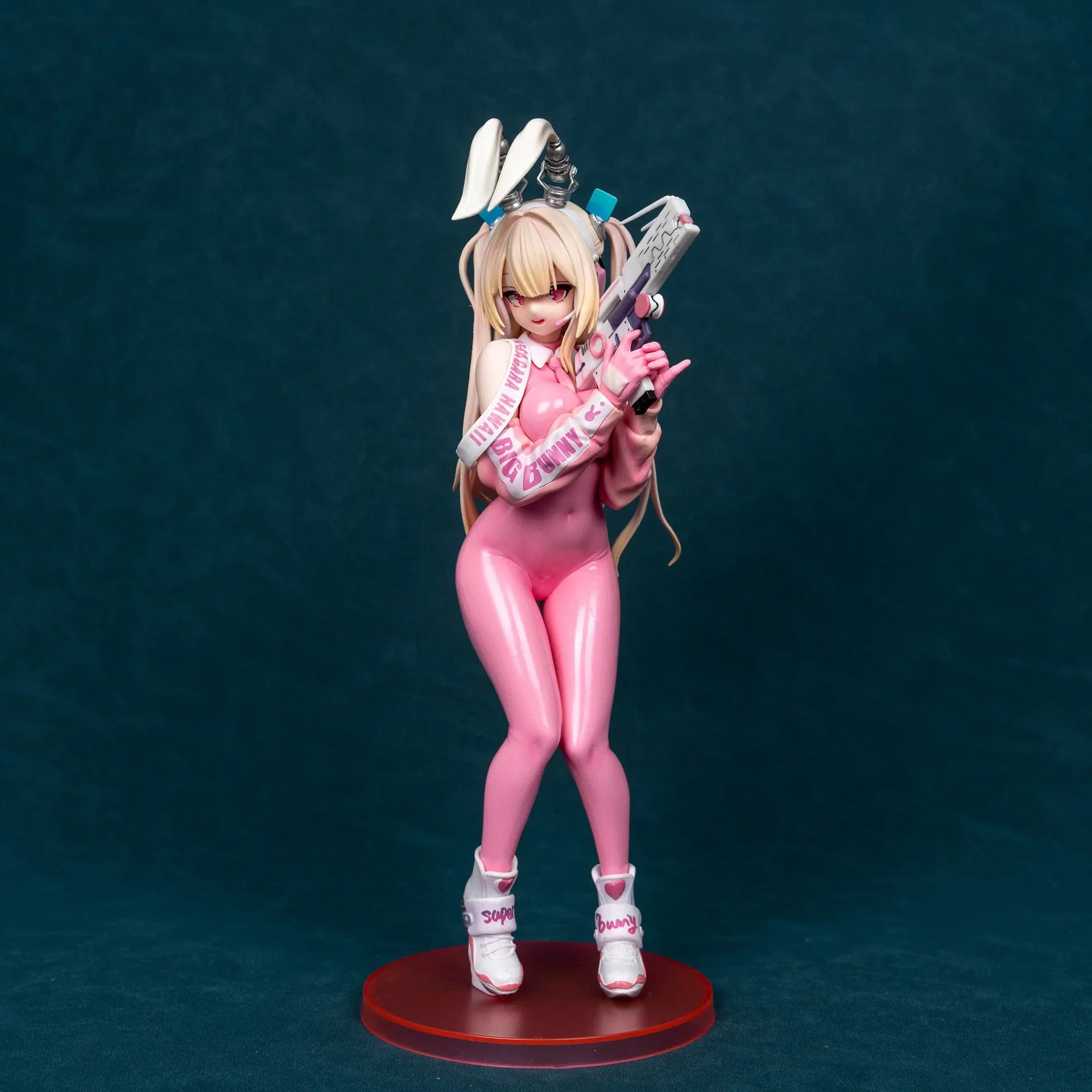 Superbunny Premium Edition Pink Anime Girl Figurine Adorable Collectible Model Gift from China Blue Horizon Series PVC Static