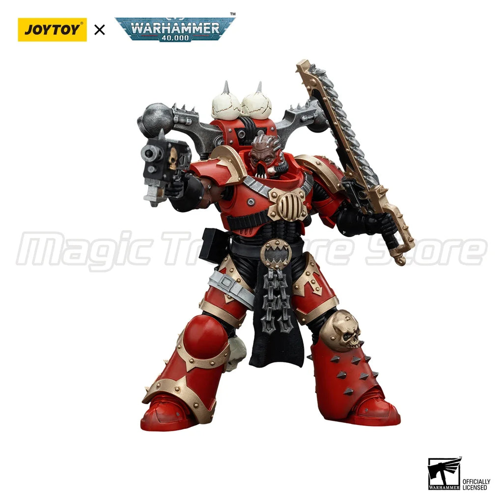 【MT】JOYTOY 1/18 Action Figure Warhammer 40K World Eaters Khorne Berzerker 7PCS Anime Toys Model