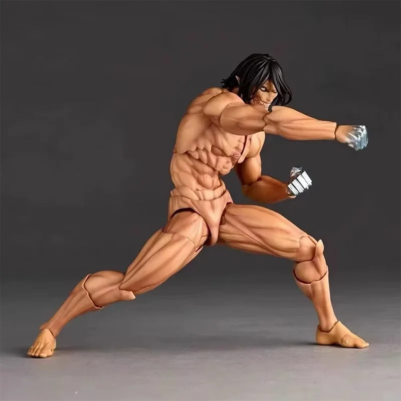 Ko Attack On Titan Eren Jaeger Action Figure Kaiyodo Revoltech Amazing Yamaguchi Series Figurine Collection Birthday Gift