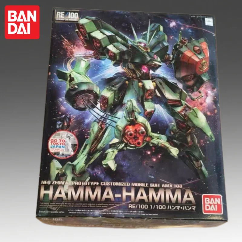 Auf Lager Bandai Original Re/100 1/100 Re 100-Gundam Hamma Actionfigur Modell Puppe Brandneu Verpackt Anime Charaktere Spielzeug Modell