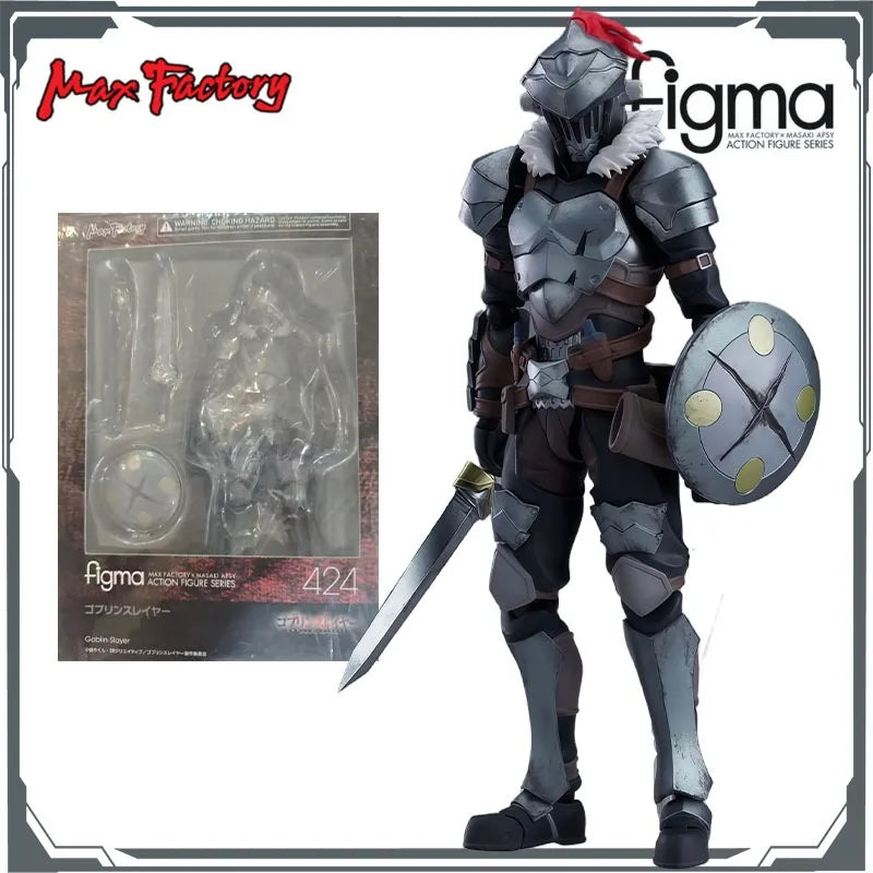 Max Factory Original Figma #424 Goblin Slayer Anime Action Figures Toys for Boy Christmas Gift Collectible Model Ornaments