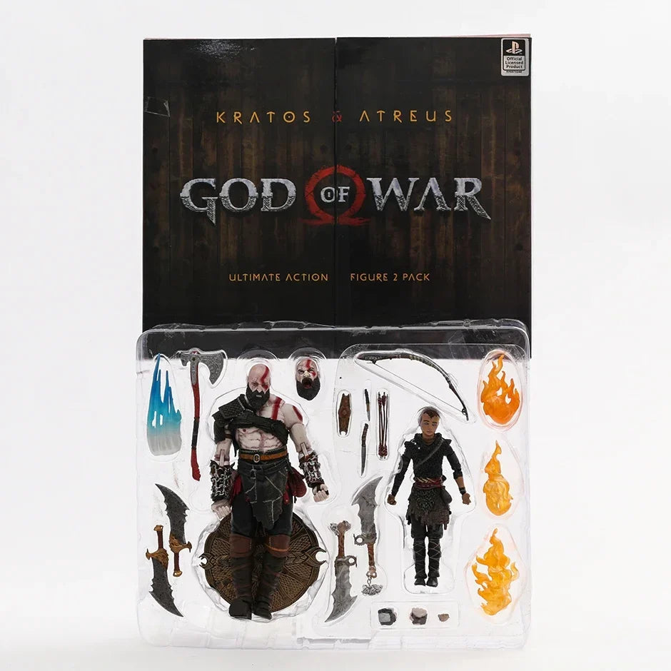 NECA God of War Kratos & Atreus Figurine Collection Action Figure Model Toy Gift