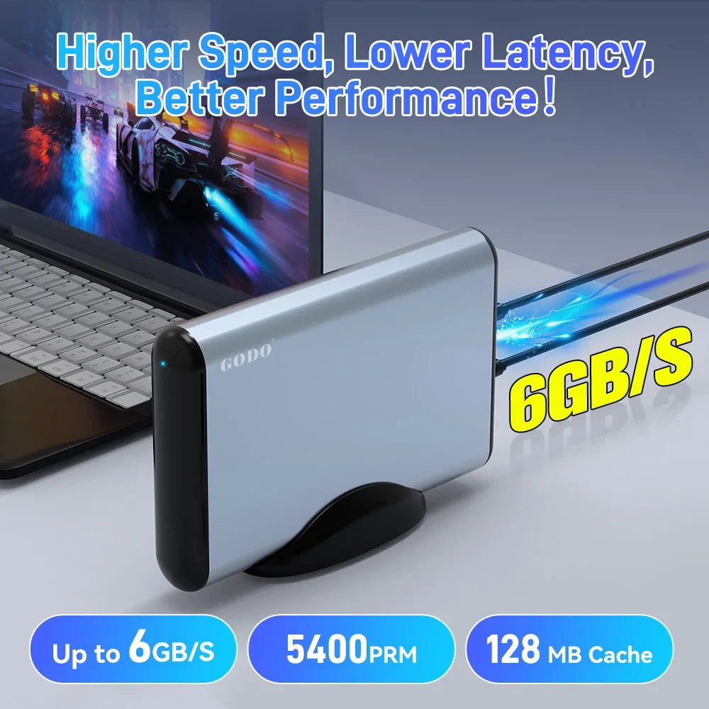 Hyper Base MIX 6T Gaming HDD Retrobat＆Playnite＆Launchbox for PS5/PS4/PS3/XBOX/Switch/DC Emulators 65000+AAA/3D/Retro Video Games