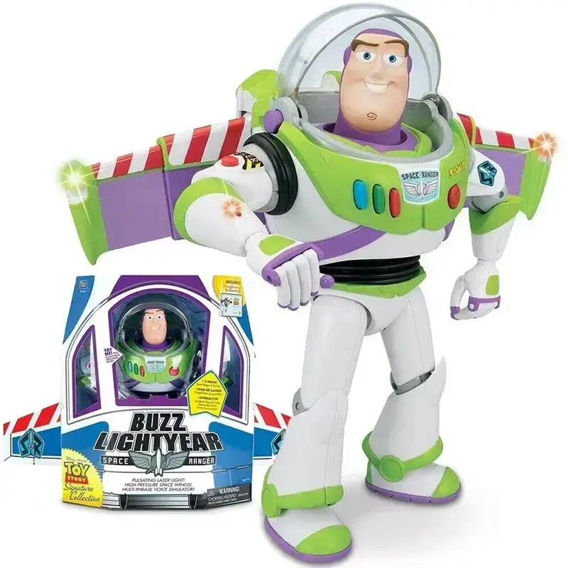 30cm Disney Anime Pixar Toy Story 4 Buzz Lightyear Talking Action Figures Cloth Body Model Doll Limited Collection Toys Gift New