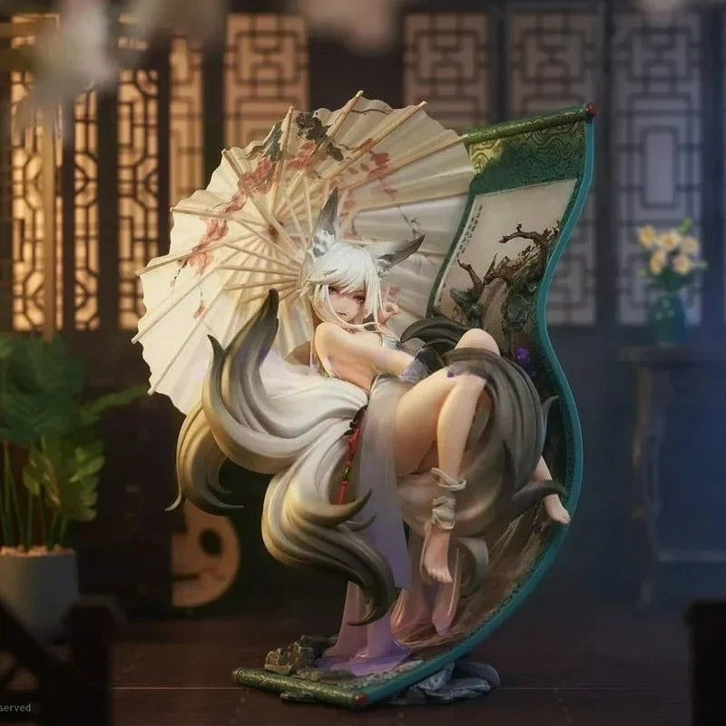Genuine Original AniMester Painting Fox Mo Li Anime Figure PVC 25cm 1/7 Dolls Satuette Ornament Figure Model Collection Toy Gift