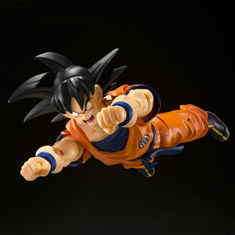 Bandai genuine original SHF Dragon Ball series Son Goku The lowest born Saiyan animation model ornaments toy collection gifts