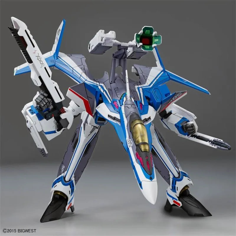 Bandai Genuine HG 1/100 VF-31J SIEGFRIED (HAYATE IMMELMANN USE) Anime Action Figure Collectible Assembly Model Toy Gift Children