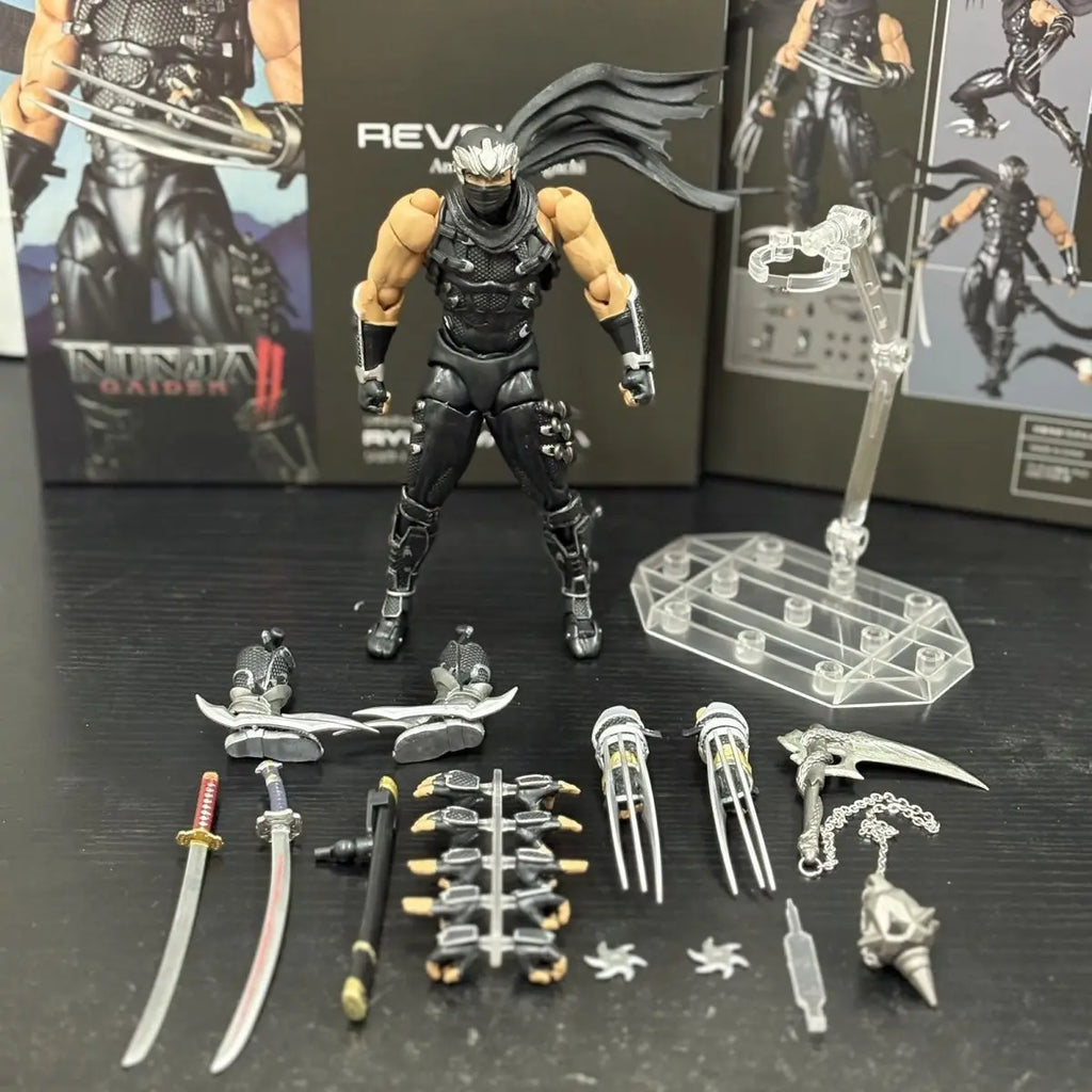 High Quality Ryu Hayabusa Kaiyodo Revoltech Amazing Yamaguchi Ninja Gaiden Anime Action Figure Model Doll Custom Festival Gifts