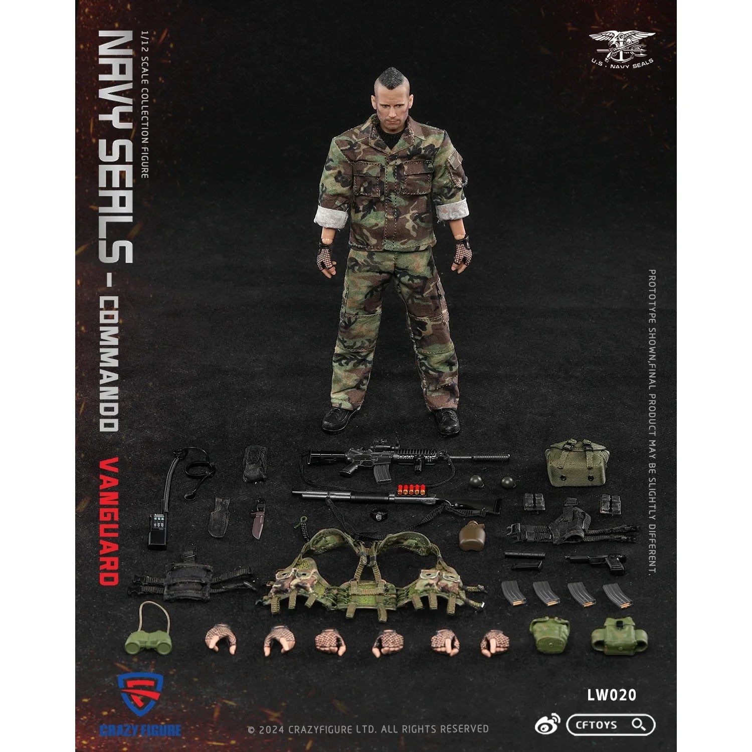 Original CFTOYS Special Assault Team-Top Soldier Action Figure 1/12 Lw020 Lw019 6inch Men Soldier Model Pvc Statue Toy Gifts