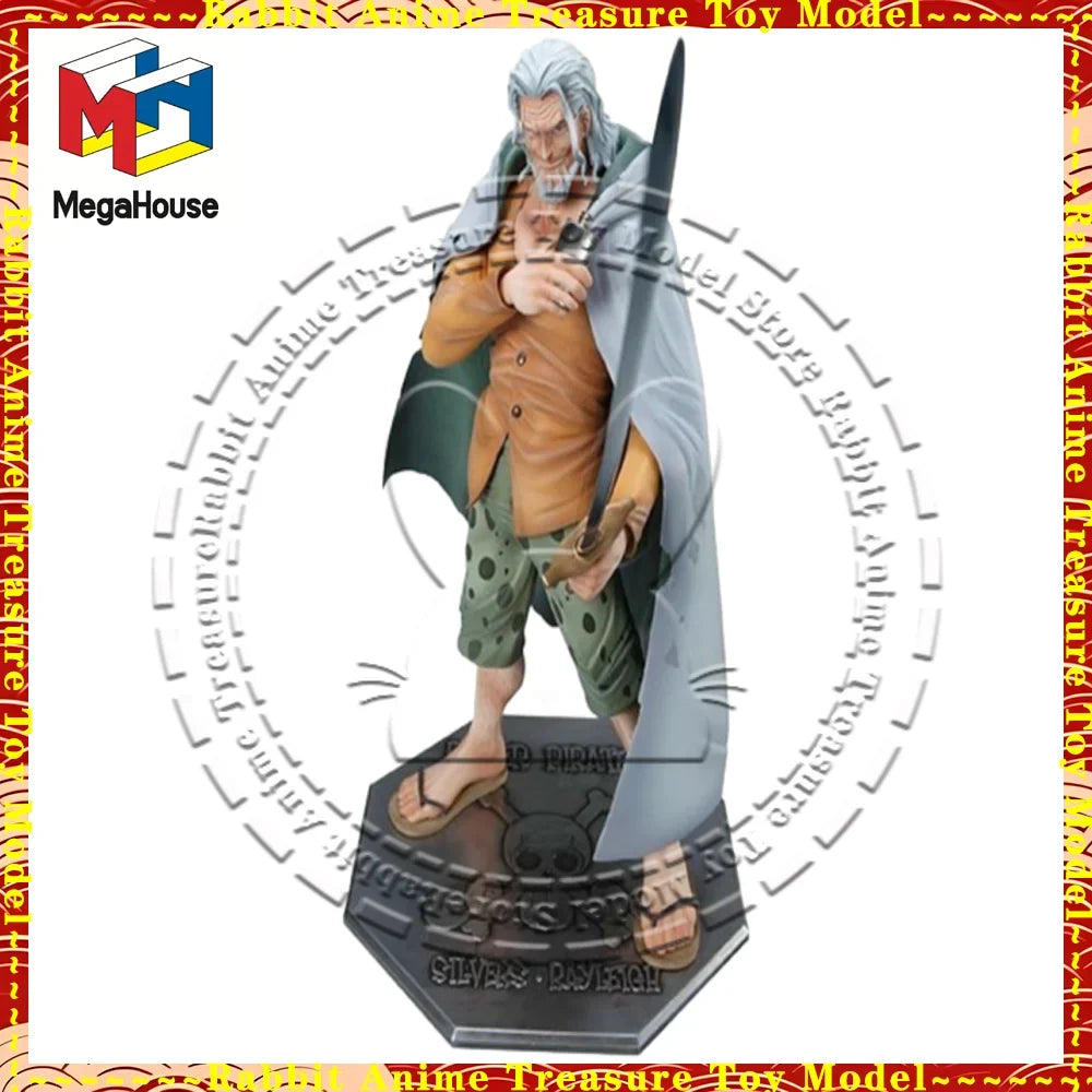 In Stock Original Genuine MegaHouse Silvers Rayleigh NEO-DX Figure. PVC Statue Anime Collectible Figurine Gift