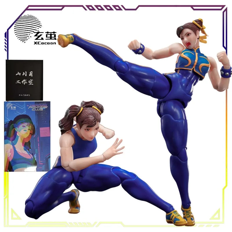 Xuan Cocoon Studio Original 1/12 Scale Street Fighter Serie Fighting Girl Chun-Li Anime Actionfigur Sammlermodell Spielzeug