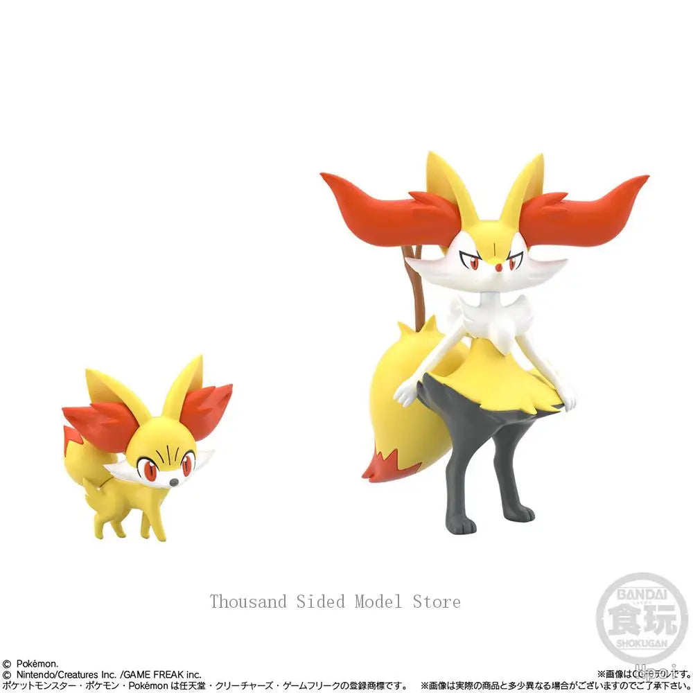 IN Stock Original Bandai Shokugan Pokemon Scale World Kalos Region Serena Sylveon Greninja Braixen Kawaii Anime Figure Model Toy
