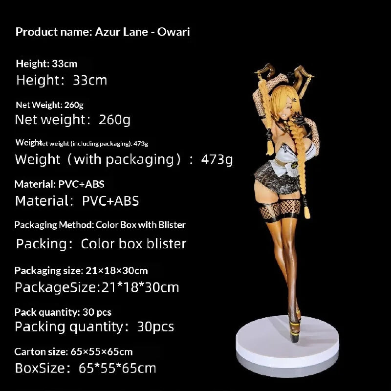 Blue Route Gk Tail Piece Black Skin Beauty Girl Uniform Animation Anime Game Peripheral Tide Play Hand Model Tabletop Decoration