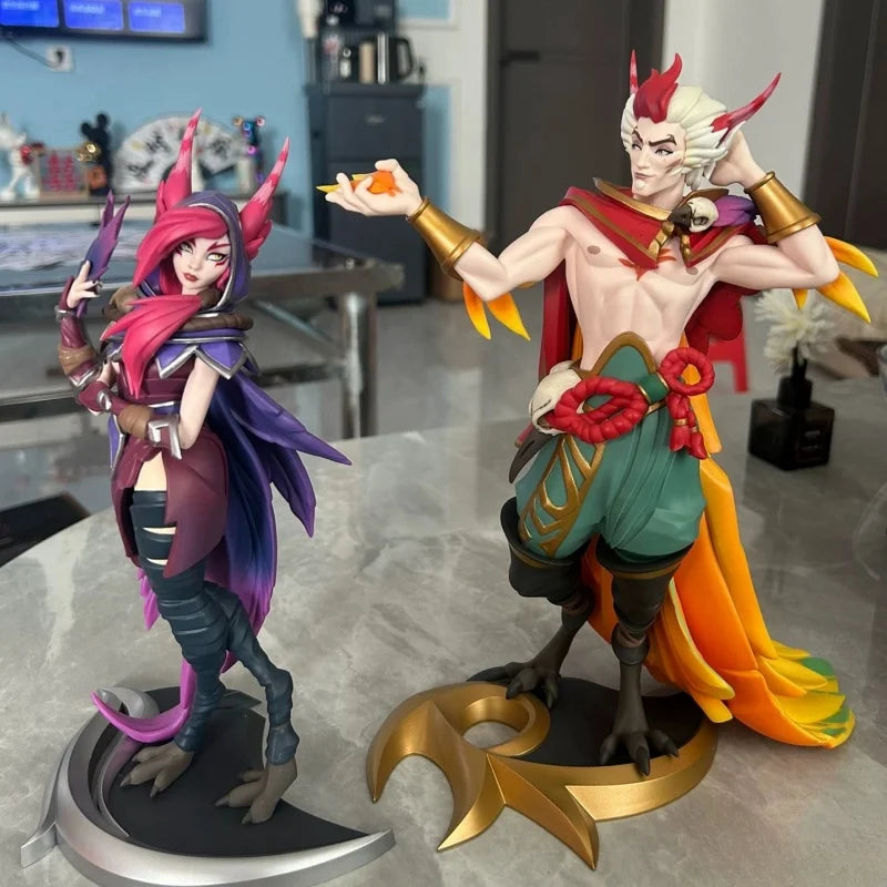 League of Legends Xayah & Rakan Action Figures - the Rebel & the Charmer Anime Collectible Doll Gift Toy in Stock