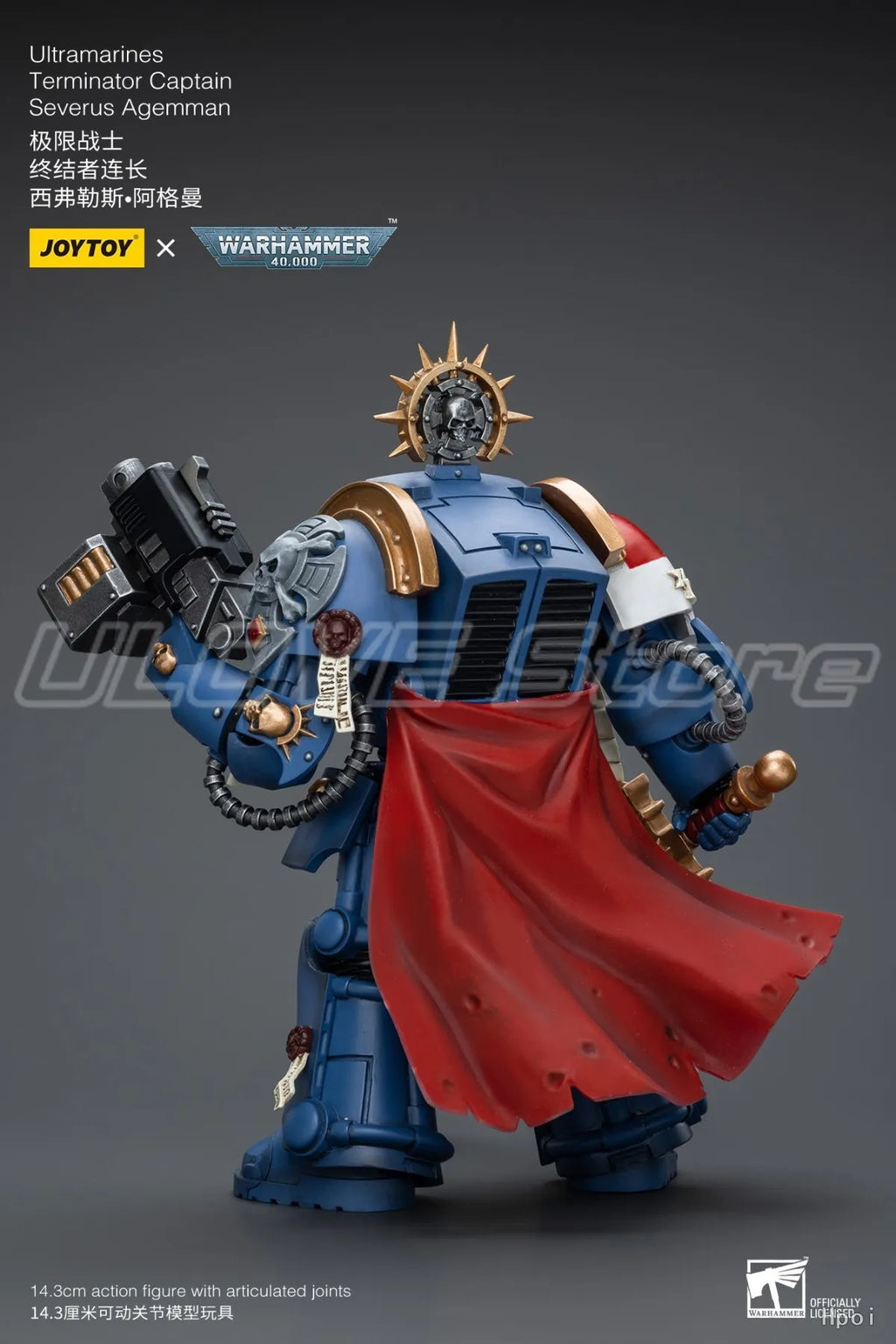 In Stock Original JOYTOY Warhammer 40K Ultramarines Terminator CaptainSeverus Agemman 1/18 Action Figure Model Toys Gift
