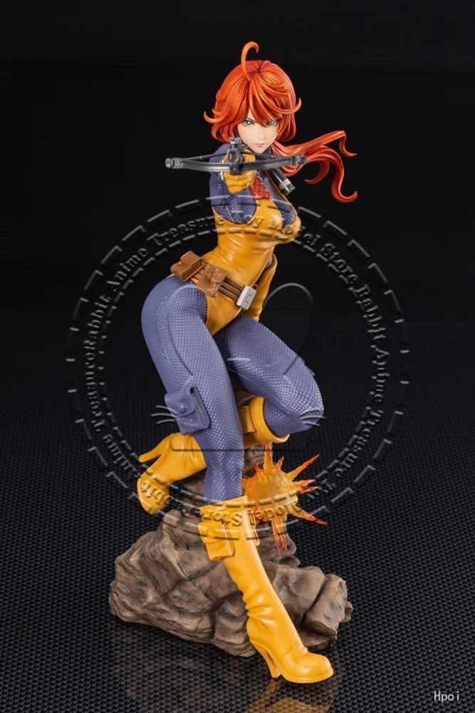 In Stock Original Genuine Kotobukiya G I Joe Bishoujo Scarlett Statue PVC ABS Collector Gift Decoration