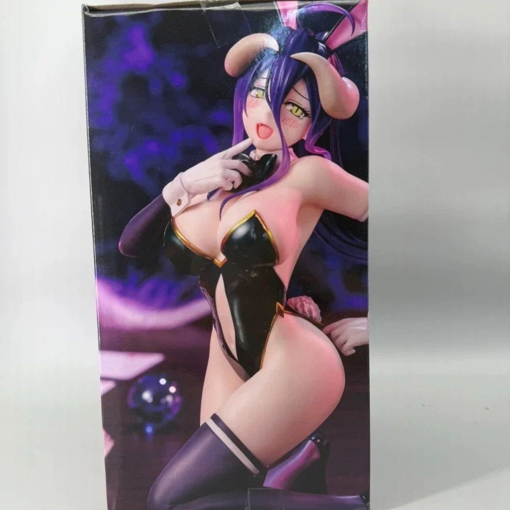 In Stock System Service Original Genuine One-Seventh Carat 1/7 Overlord Albedo Bunny Ver. 19cm Model Toys Anime Girl Figure Gift