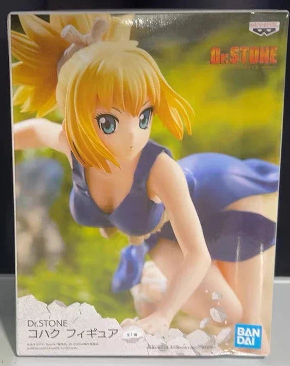 Bandai Dr.stone Figure of Stone World Xeno Houston Infield Amber Nanami Ryusui Ishigami Senkuu Genuine Figure Model Toy Gift