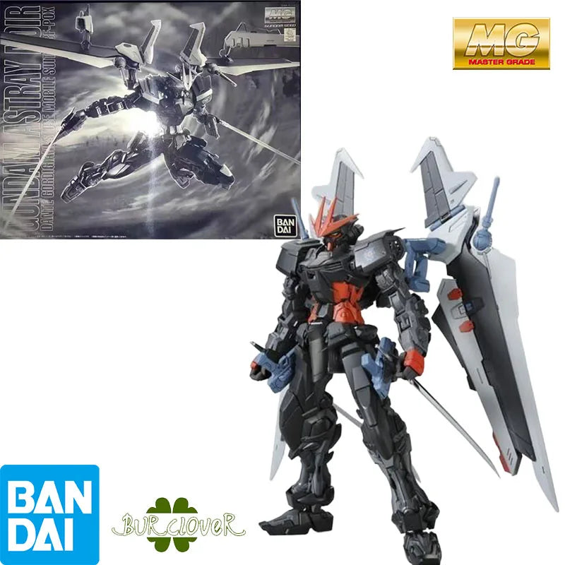 Bandai Genuine MG Gundam Astray Noir MBF-POX 1/100 Anime Action Figure Assembly Model Toys Gifts For Children Collectibles Hobby