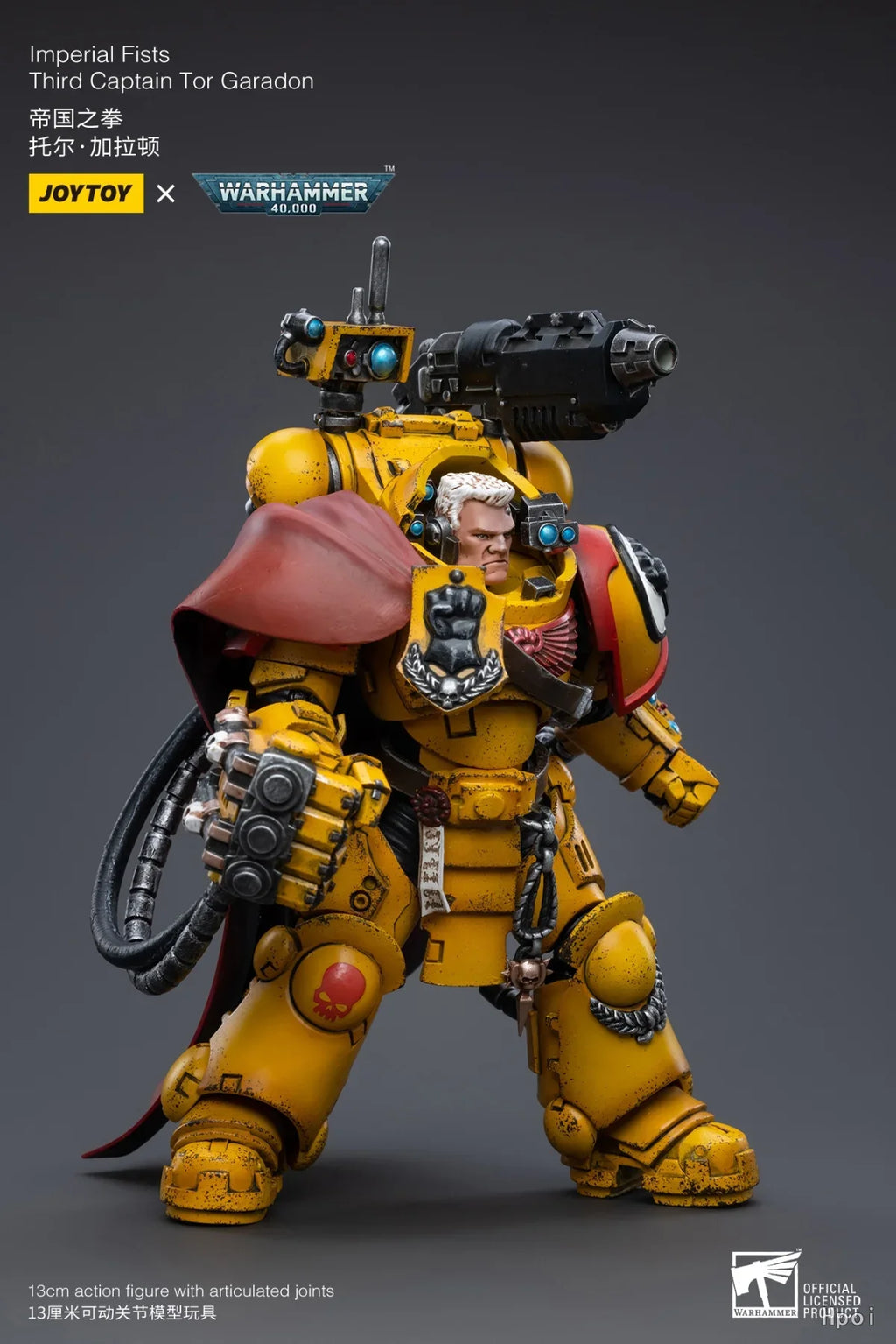【FS】JOYTOY  Warhammer 40K  Scale 1/18 Action Figures Lmperial Fists Third Captain Tor Garadon  Models Toys Gifts