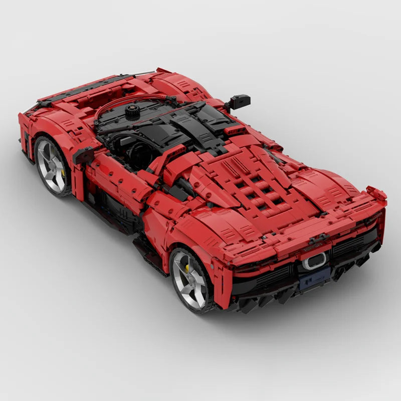 Super Sports Car Moc Building Bricks F80 Champion Speed Cars Model Building Technology Modular Block DIY Toy Holiday Gifts