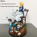 Violet Eternalgarden Sitting Posture Pretty Girl 27cm Gk Manga Figures Chair Anime Surrounding Desktop Statue Ornament Toy Gift