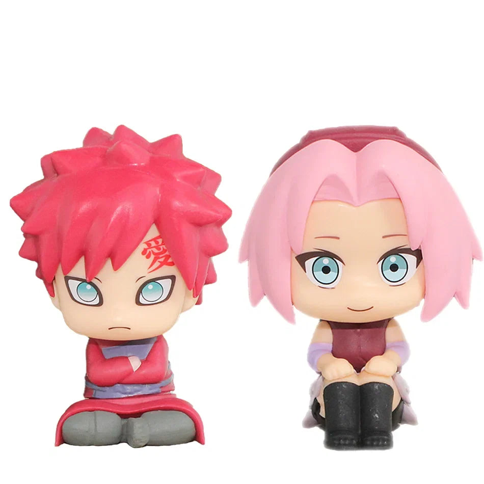 Anime Figure Naruto Kakashi Action Figure Q Version Kawaii Sasuke Itachi Figurine Car Decoration Collection Toy Christmas gift