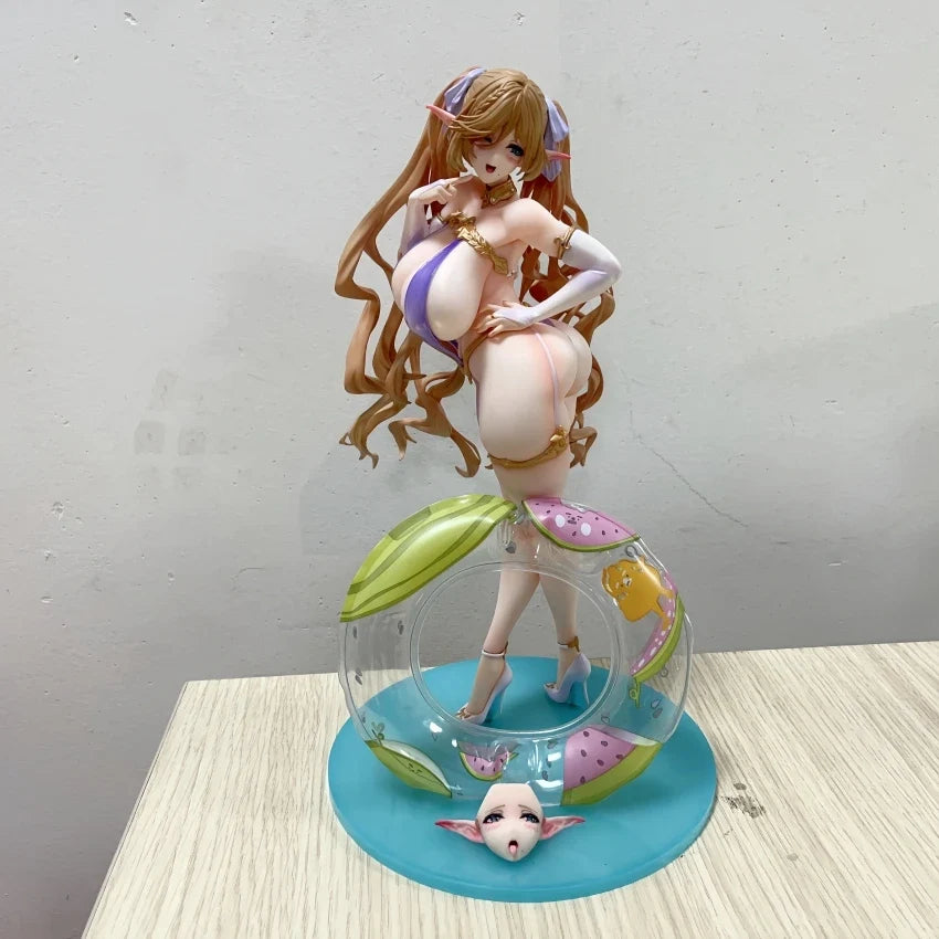 25CM Vertex Elf Village 8t 5rd Kukuru Cecil Mama Tiana Bathing Suit Bunny girl figure PVC Anime Model Action Adult Doll toy gift