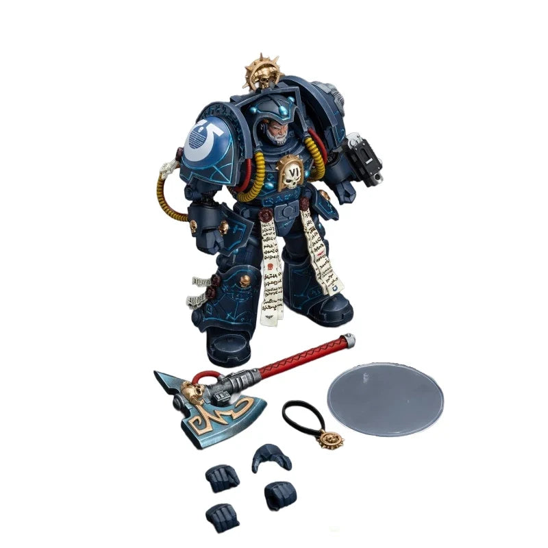 【In Stock】JOYTOY Warhammer 40K Ultramarine Terminator Armor Think Tank Armor 1/18 Action Figure