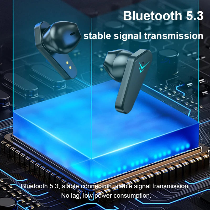 2pcs Bluetooth Earphones Wireless Headphone ENC-Calling Noise Cancelling Headset Low Latency HiFi Stereo Game Handsfree Earphone