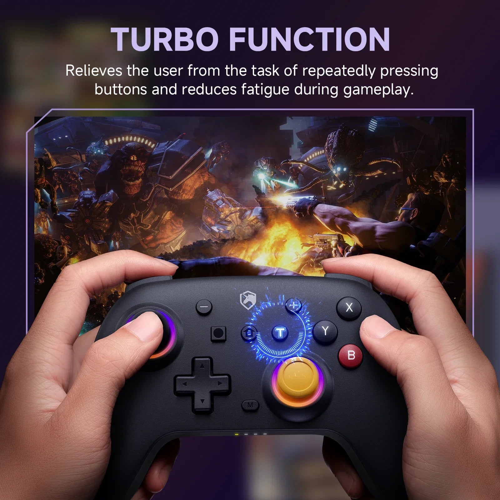 ECHTPower Wireless Gamepad Controller for Switch2/PC - Joystick for Video Game Consoles And Accessories