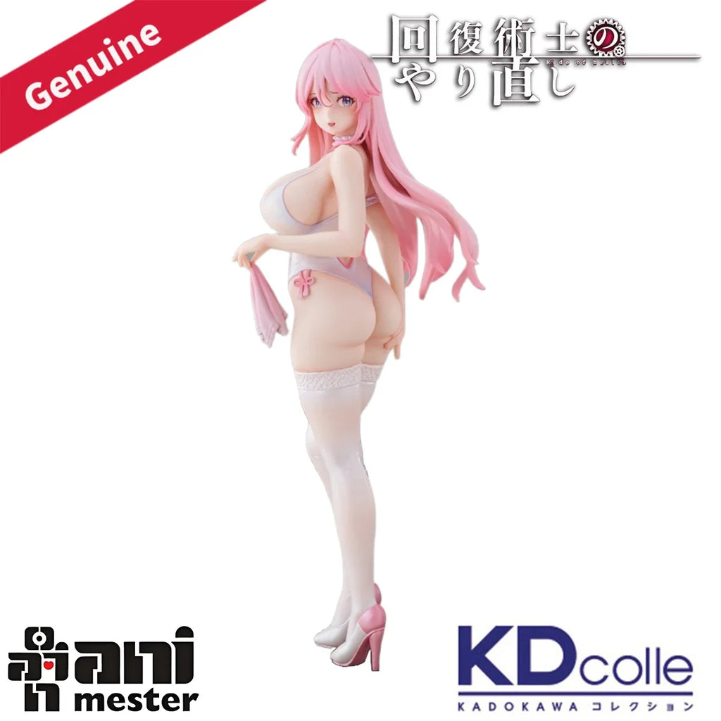Original Genuine AniMester KADOKAWA Prepainted Kaifuku Jutsushi No Yarinaoshi Flare 1/7 H=250mm Anime Girl Model Figure Gift