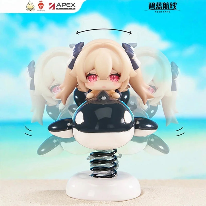Apex Toys Azur Lane Happyshake Anchorage Chibi Shaking Figure Q Version Anime Peripheral Desktop Decor Anime Game Collectible