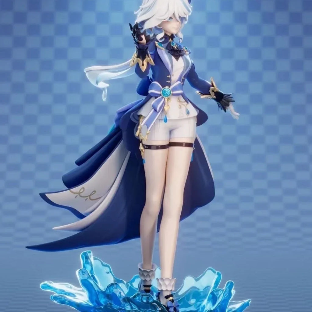 29cm Hot Game Genshin Impact Anime Girl Figures Furina Focalors Decoration Ornaments Figurines Doll Model Kids Toys Fans Gifts