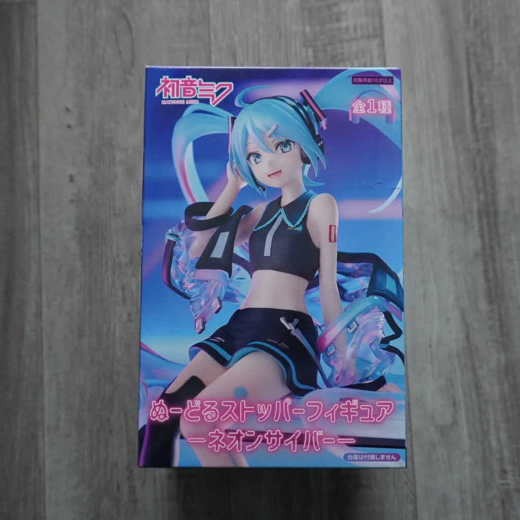 In Stock FuRyu Noodle Stopper Hatsune Miku -Neon Cyber Ver.- PVC 16CM Anime Action Figures Model Collection Toy