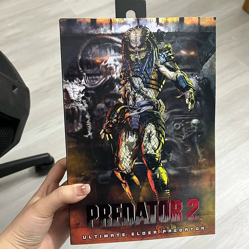 Original NECA Ultimate Elder Predator Action Figure Model Toys Joint Movable Horror Doll Christmas Present For Children