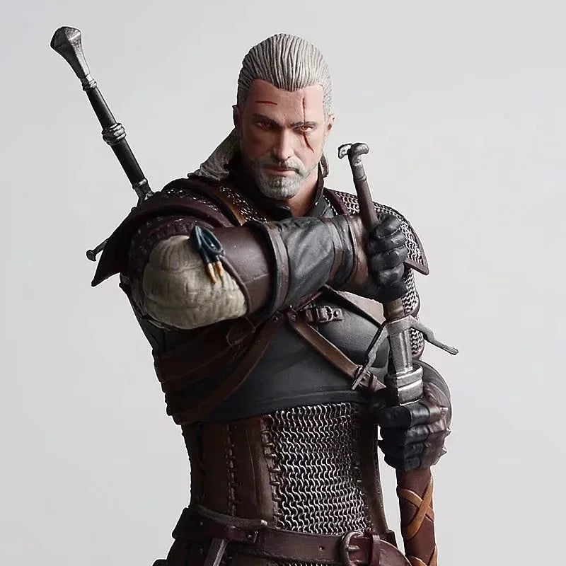 24cm Pvc The Witcher 3: Wild Hunt Geralt Of Rivia Action Figure Toys Game Figurine Collection Model Ornaments Gift For Children