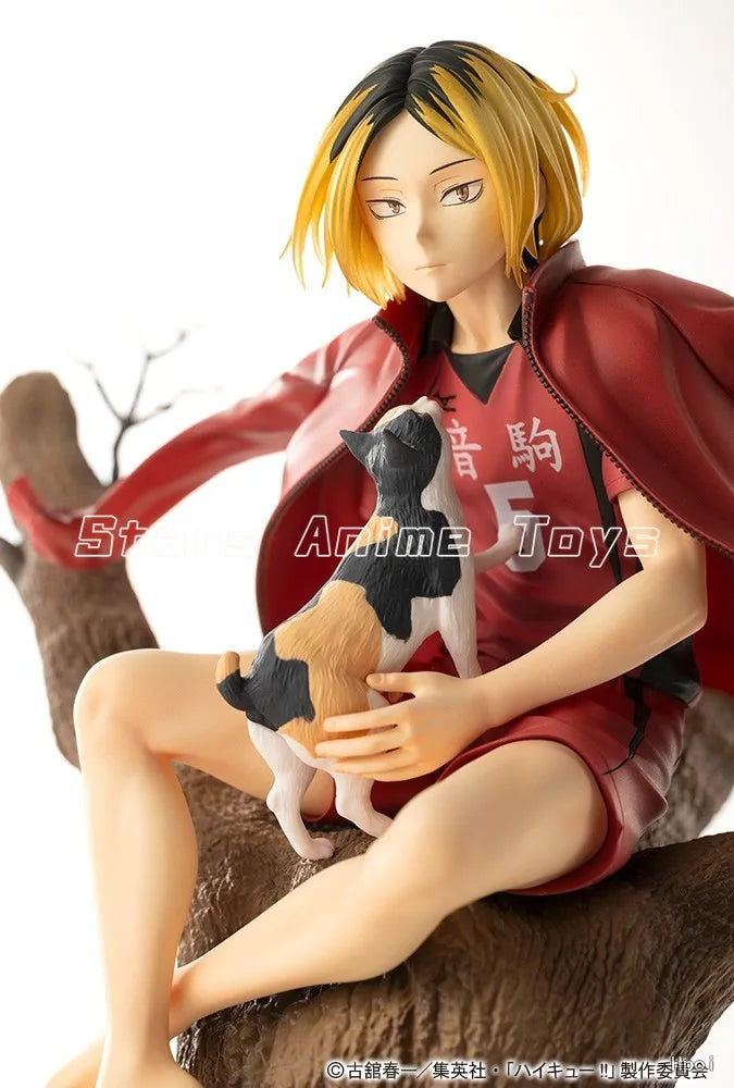 Original Kotobukiya ARTFX J Haikyuu!! Kozume Kenma Animation Figure Collection Ornaments Model Toy