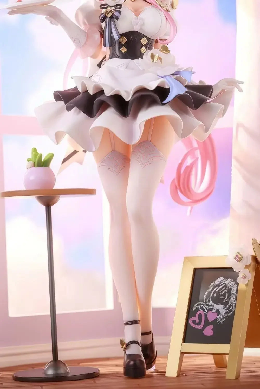 Pink Sweetheart Maid Cartoon Figure - Dessert Theme Collection Model for Kawaii Room Decor & Gift