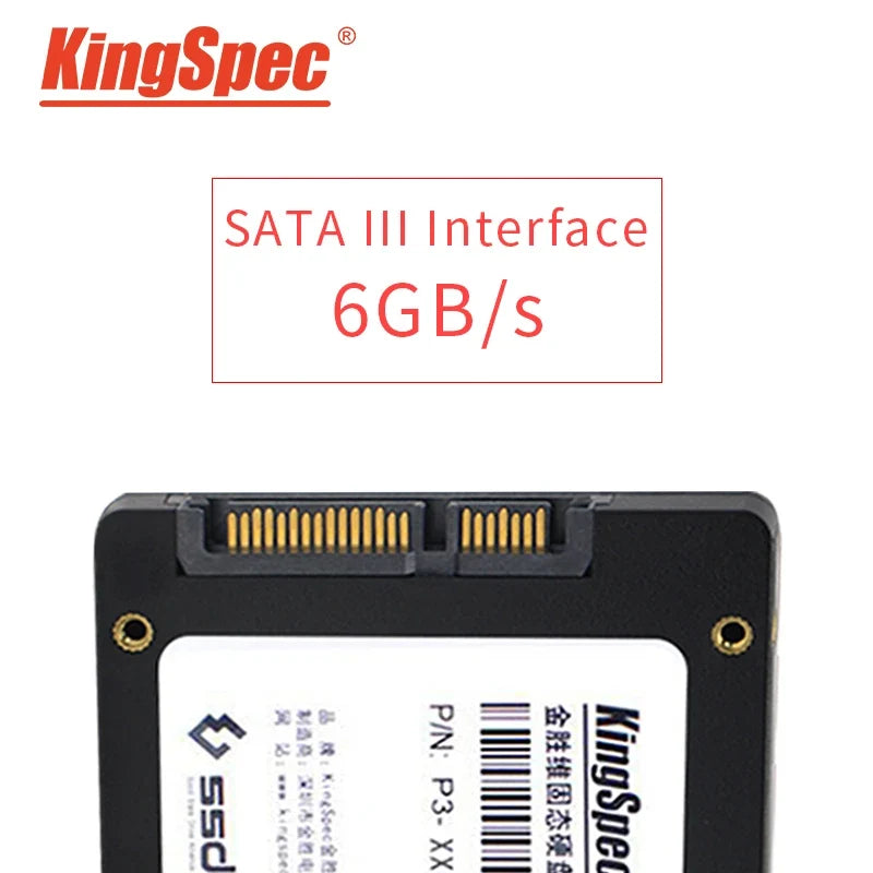 KingSpec Hdd 2.5 SATA3 SSD 512GB Internal Solid State 128GB 256GB 1TB Hard Drive for Laptop Hard Disk Desktop