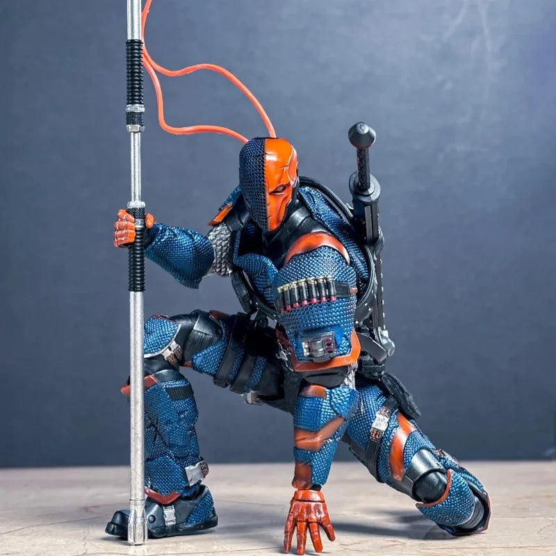 New Original Lpzz Toy Deathstroke Arkham Knight Finished Module 1/12 Scale Dc002 PVC GK Deathstroke Action Anime Figure Gift Toy