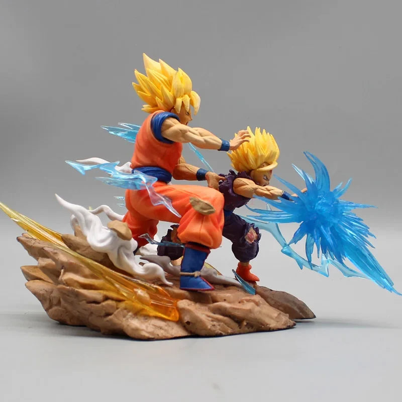 Dragon Ball Z Son Goku Gohan And Cell Anime Figures Super Saiyan Action Figurine Pvc Statue Model Doll Decoration Desk Toy Gifts