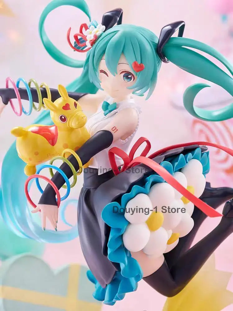 In Stock Taito Hatsune Miku × Rody 39 Linkage Commemorative Figurine 15cm PVC Genuine and Brand New Action Figure