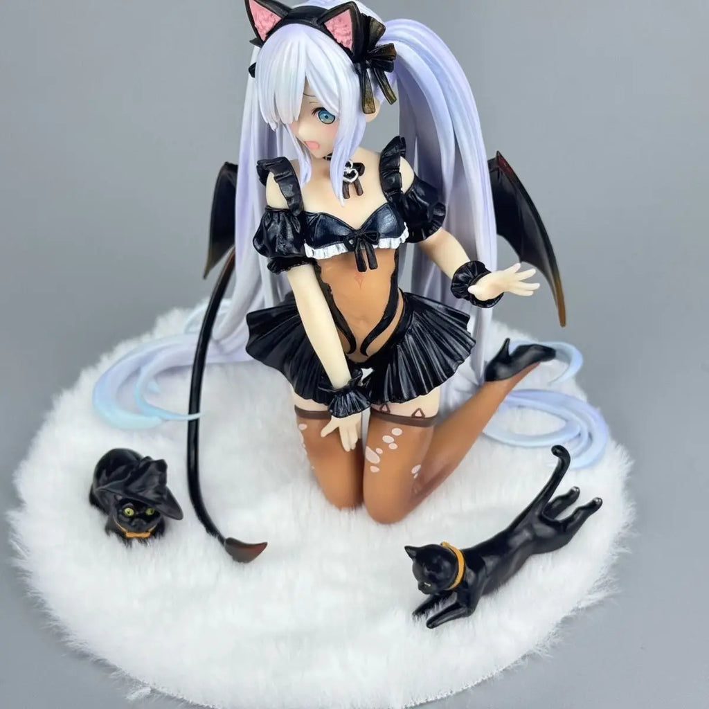 Azur Lane HMS Janus Figure HMS Janus Halloween Meow Dress Up Beautiful Girl Model Statue Doll Collection Decoration Toys Gifts