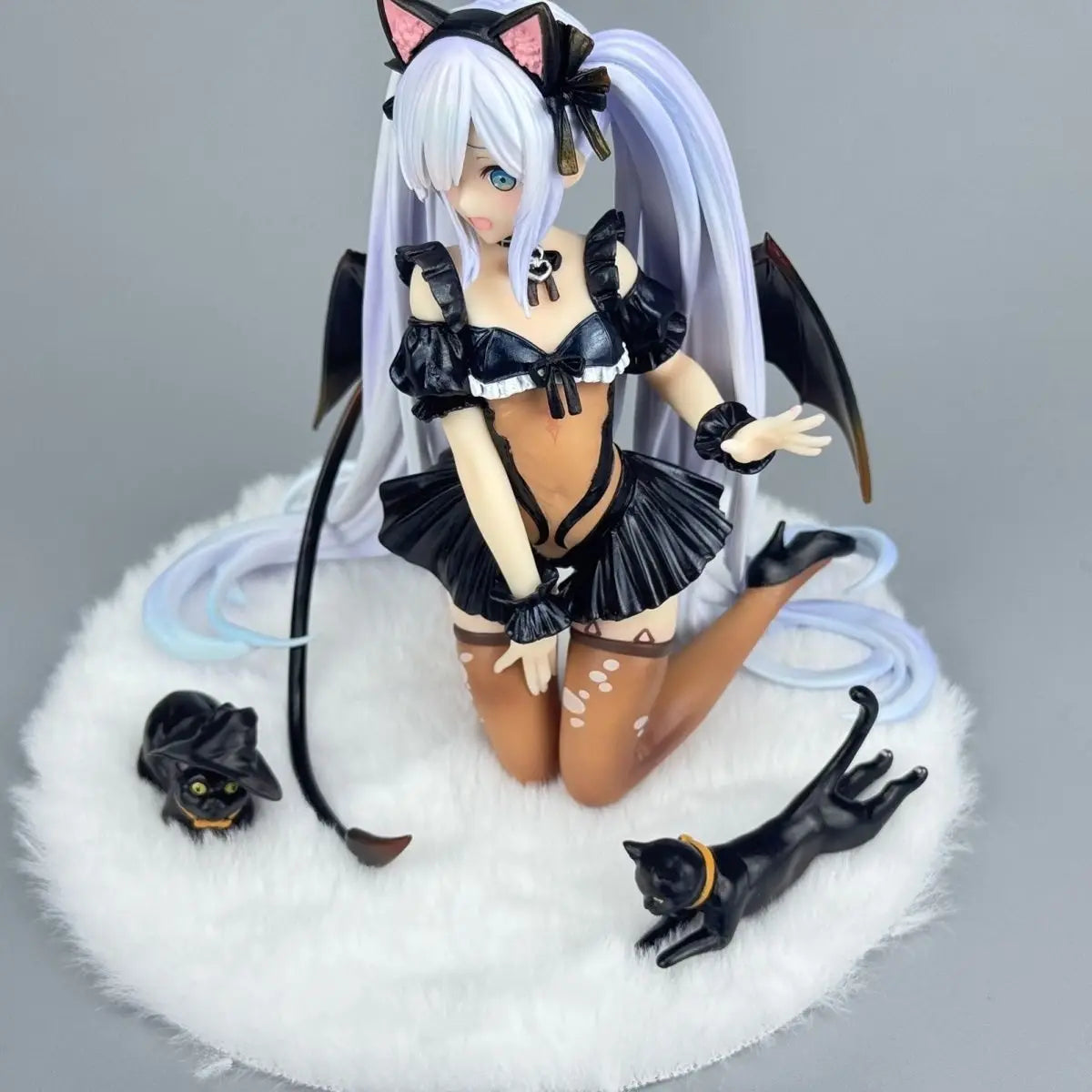 Azur Lane HMS Janus Figure HMS Janus Halloween Meow Dress Up Beautiful Girl Model Statue Doll Collection Decoration Toys Gifts