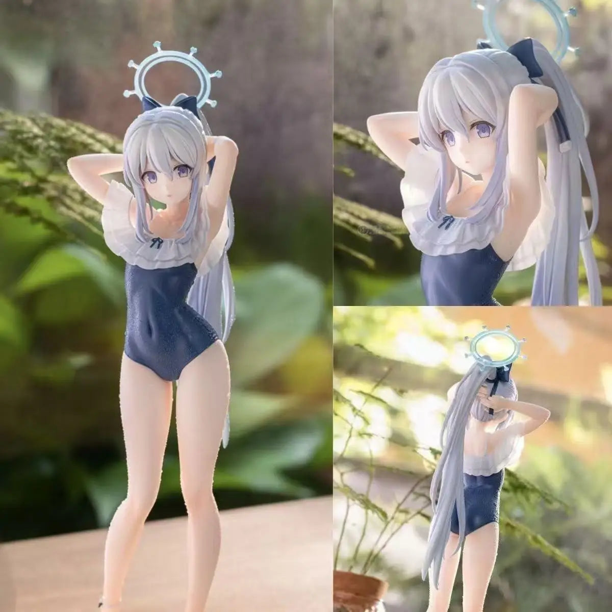 Japanese Hand Figure Yuexue Gongzi Japanese Version Azure File Swimsuit Beautiful Girl Desktop Ornament Anime Hand Figure Model