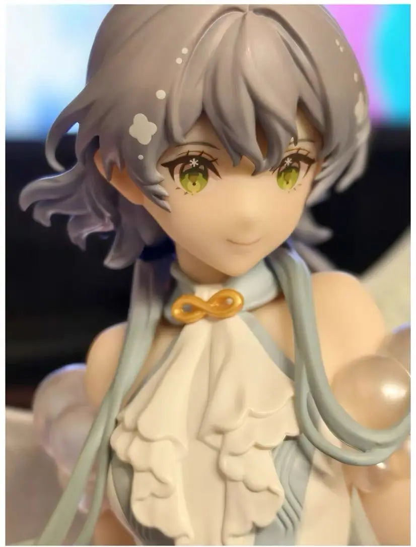 In Stock Original Vsinger Luo Tianyi Snow Angel 33cm Anime Figure 1/6 Model Toys Statue Doll Desktop Ornaments Birthday Gift Toy