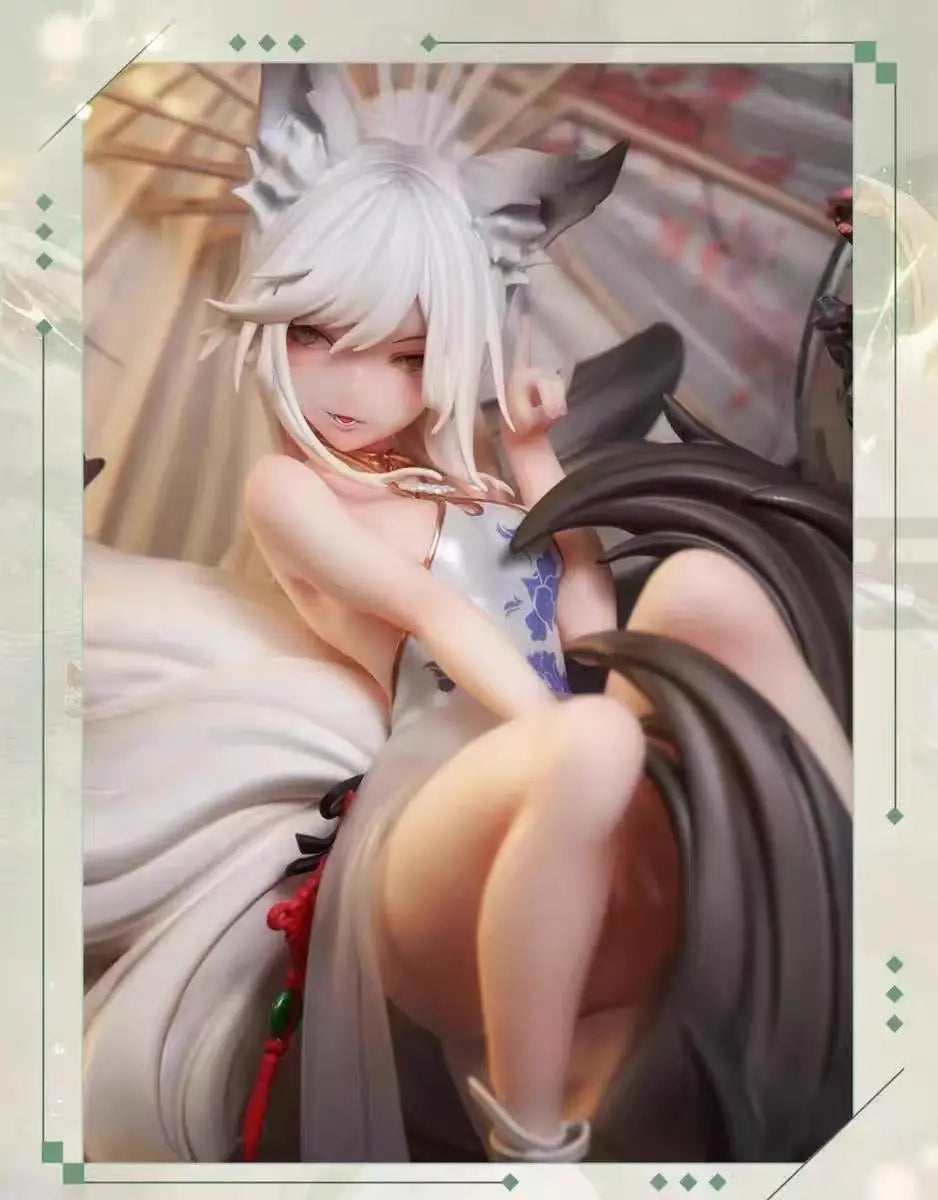 Genuine Original AniMester Painting Fox Mo Li Anime Figure PVC 25cm 1/7 Dolls Satuette Ornament Figure Model Collection Toy Gift